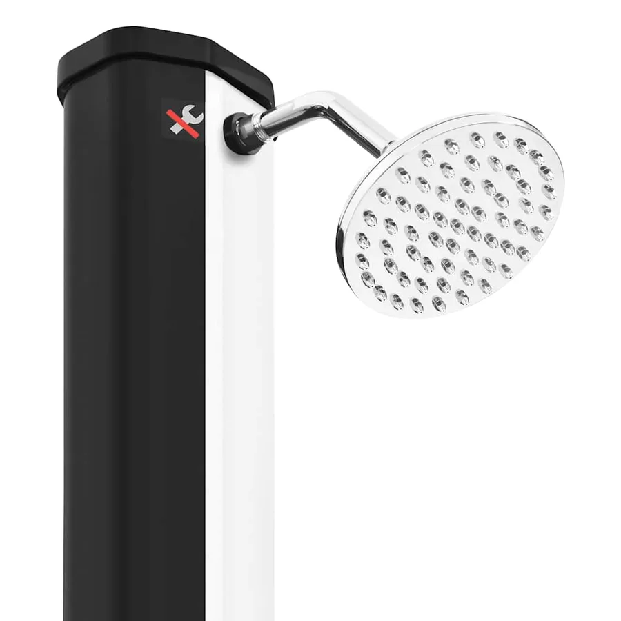 Douche solaire d'extérieur avec pomme de douche et robinet 35 L - 10
