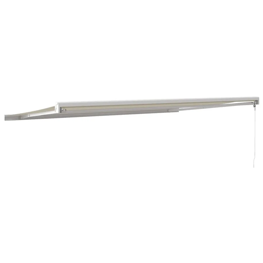 Auvent rétractable crème 5x3 m tissu et aluminium - 5