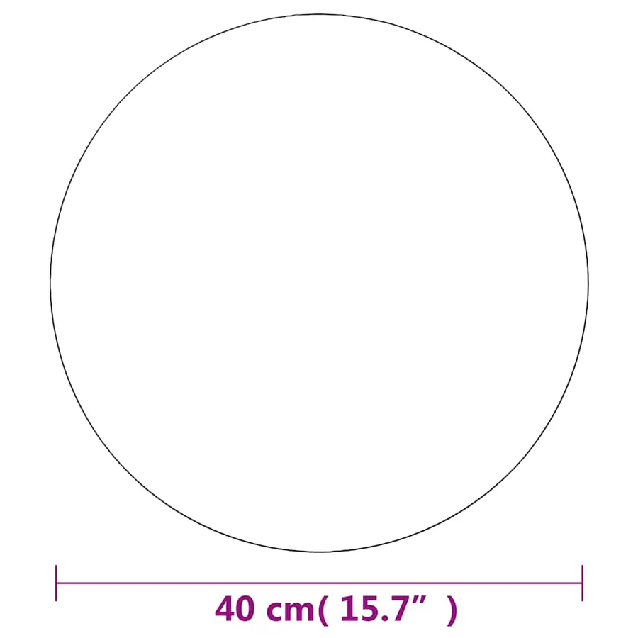 Miroir mural 40 cm Rond Verre - 7