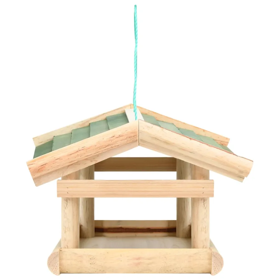 Mangeoire à oiseaux Bois de sapin 35x29,5x21 cm - 3