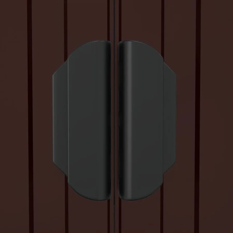 Abri de jardin Marron foncé 192x191x223 cm Métal galvanisé - 7