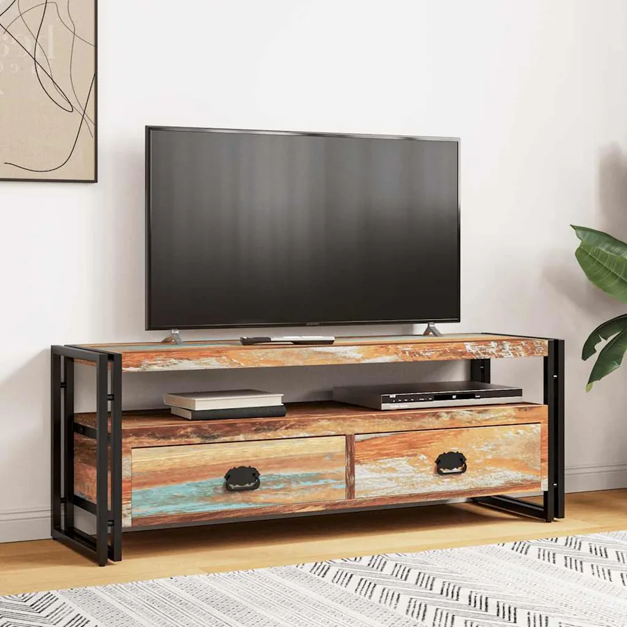 Meuble TV Bois de récupération massif - 3