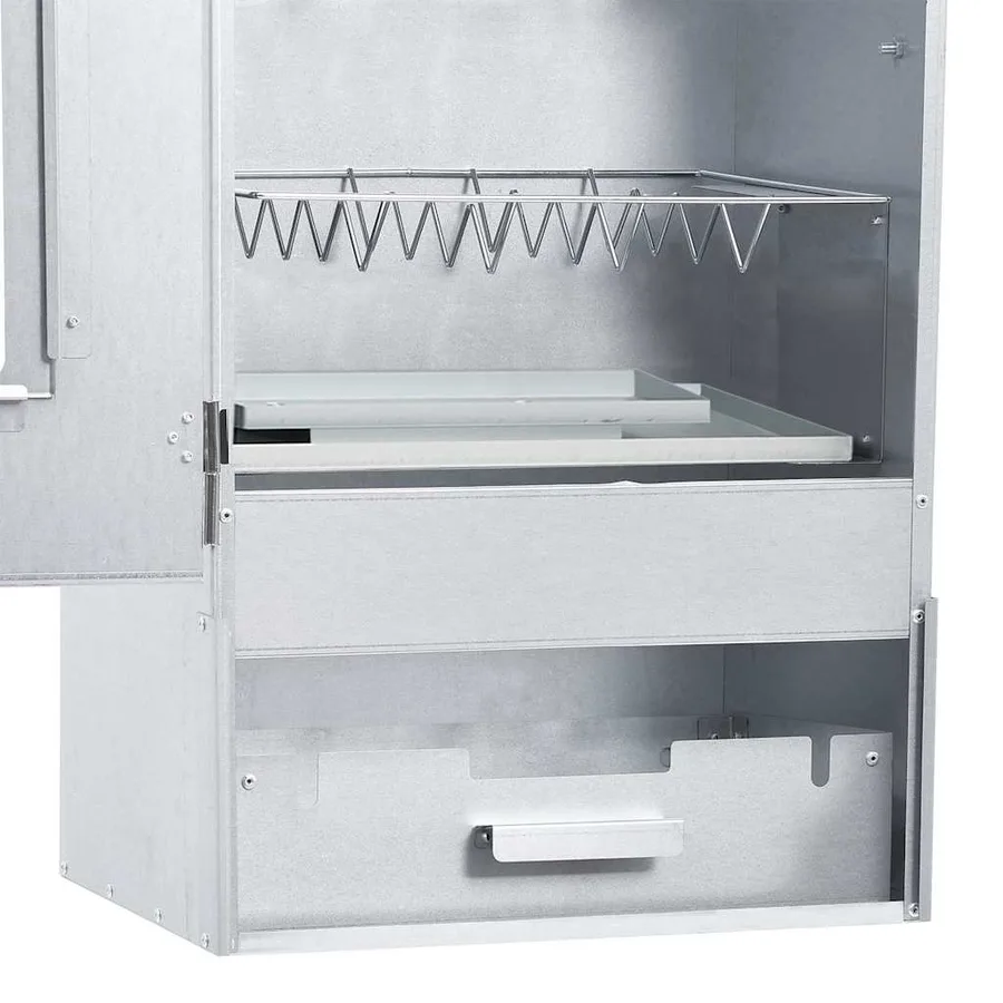 Fumoir de four à BBQ avec 1 kg de copeaux de bois 44,5x29x83 cm - 6