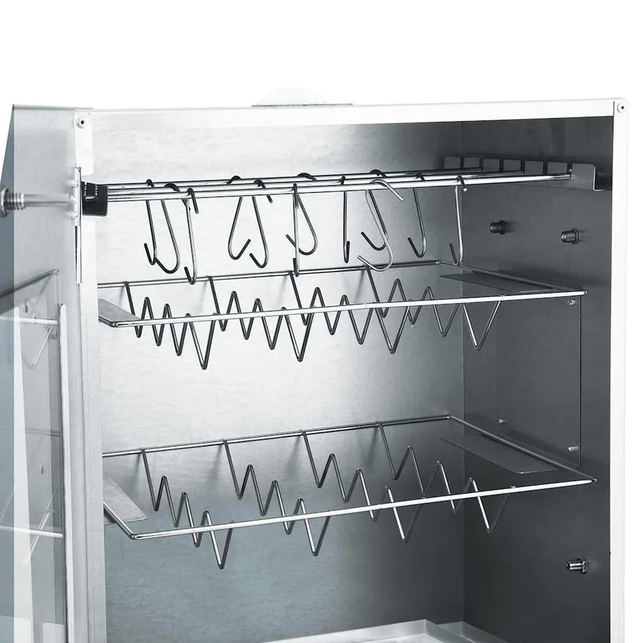Fumoir de four à BBQ avec 1 kg de copeaux de bois 44,5x29x83 cm - 7