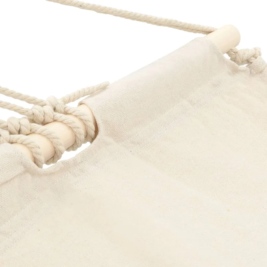 Hamac couleur crème 210 cm x 150 cm - 3