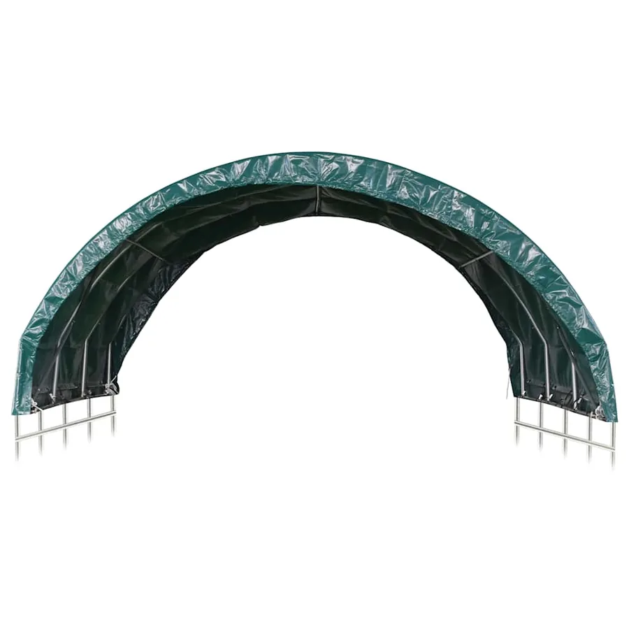 Tente pour bétail PVC 3,7x3,7 m Vert - 3