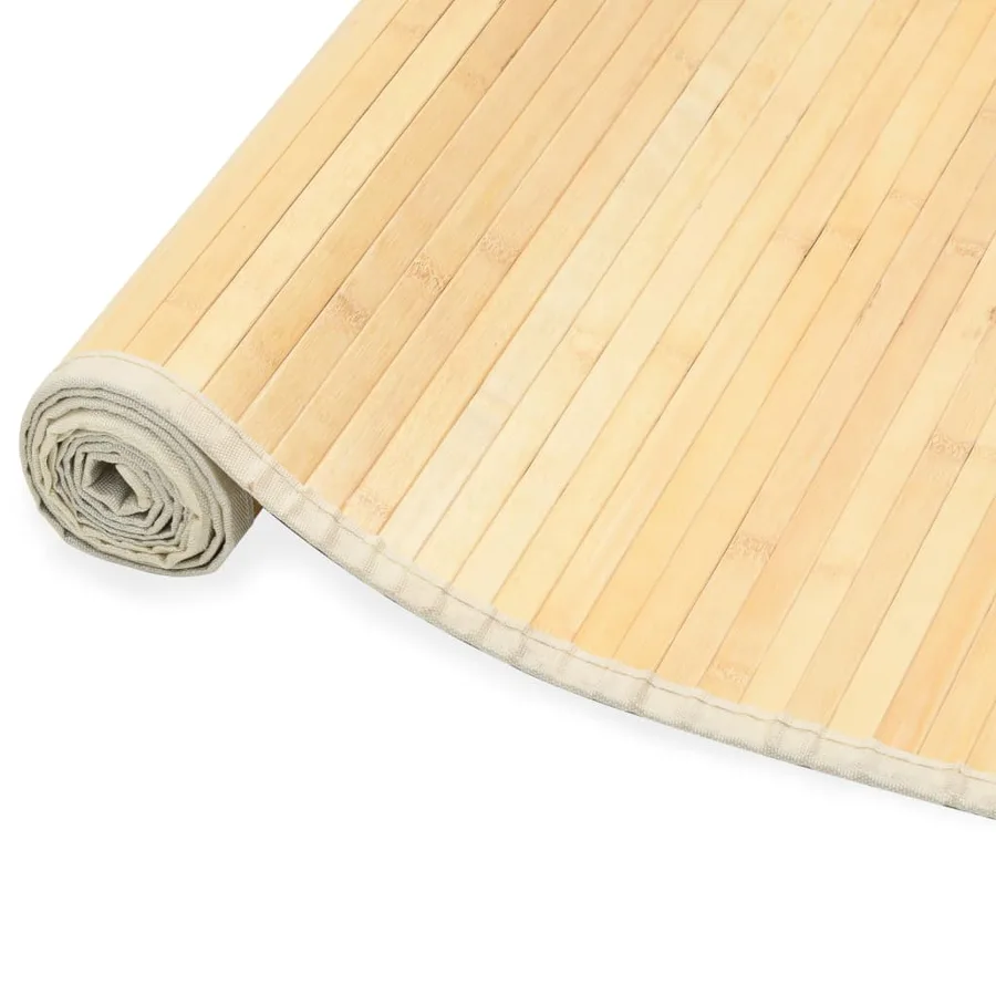 Tapis en bambou 100x160 cm Naturel - 2