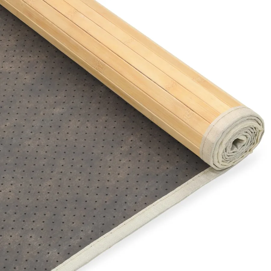 Tapis en bambou 100x160 cm Naturel - 4