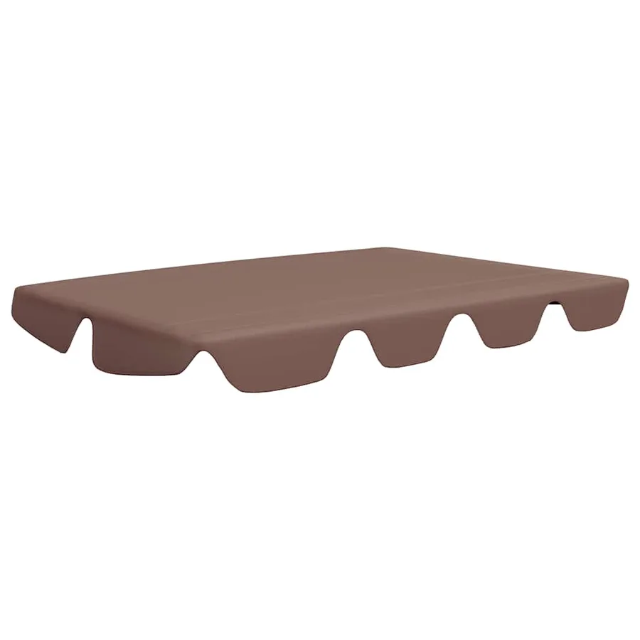 Toit de rechange de balançoire marron 150/130x105/70 cm - 2