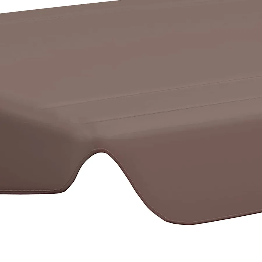 Toit de rechange de balançoire marron 150/130x105/70 cm - 5