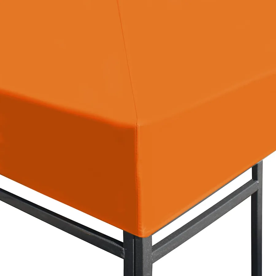 Toile supérieure de belvédère 310 g / m² 4 x 3 m Orange - 3