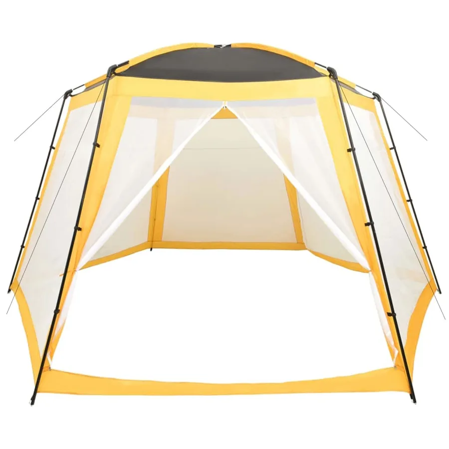 Tente de piscine Tissu 500x433x250 cm Jaune - 3