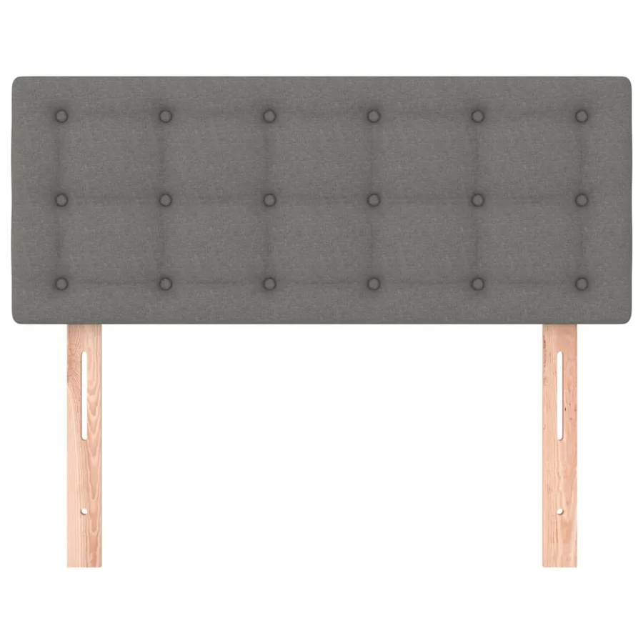Tête de lit Gris foncé 90x5x78/88 cm Tissu - 3