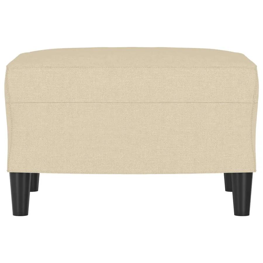 Repose-pied Crème 60x50x41 cm Tissu - 3