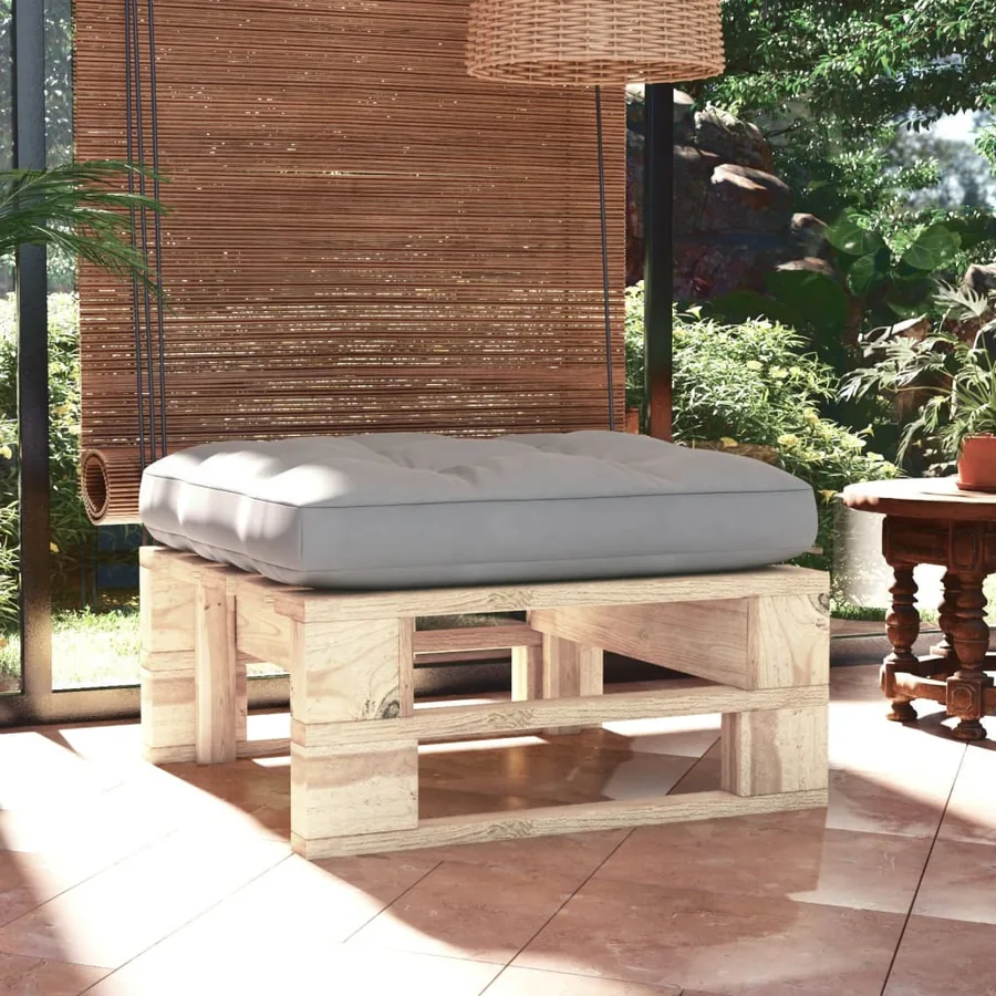 Pouf palette de jardin bois de pin imprégné