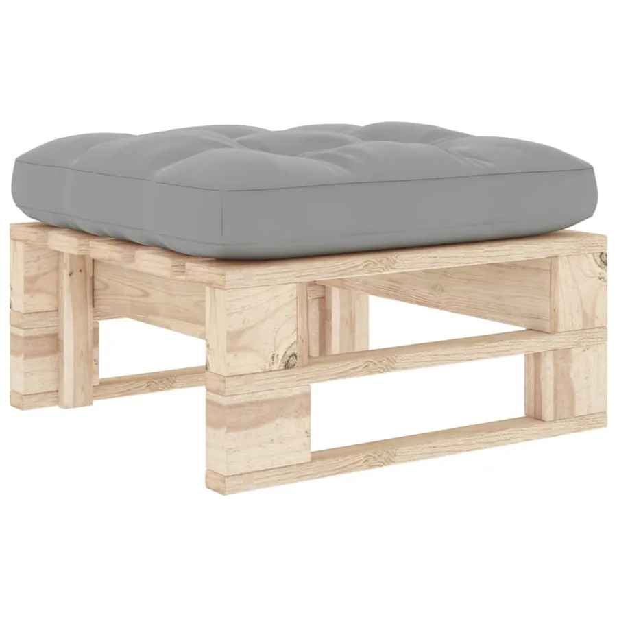 Pouf palette de jardin bois de pin imprégné - 2