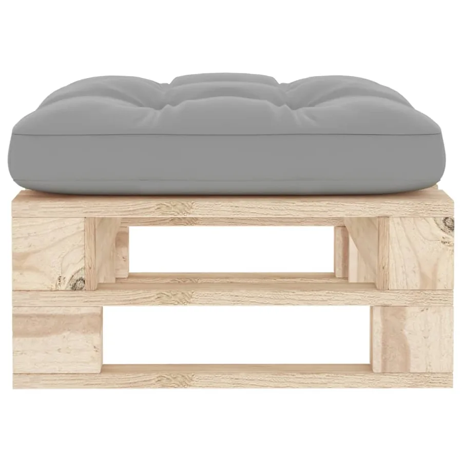 Pouf palette de jardin bois de pin imprégné - 3