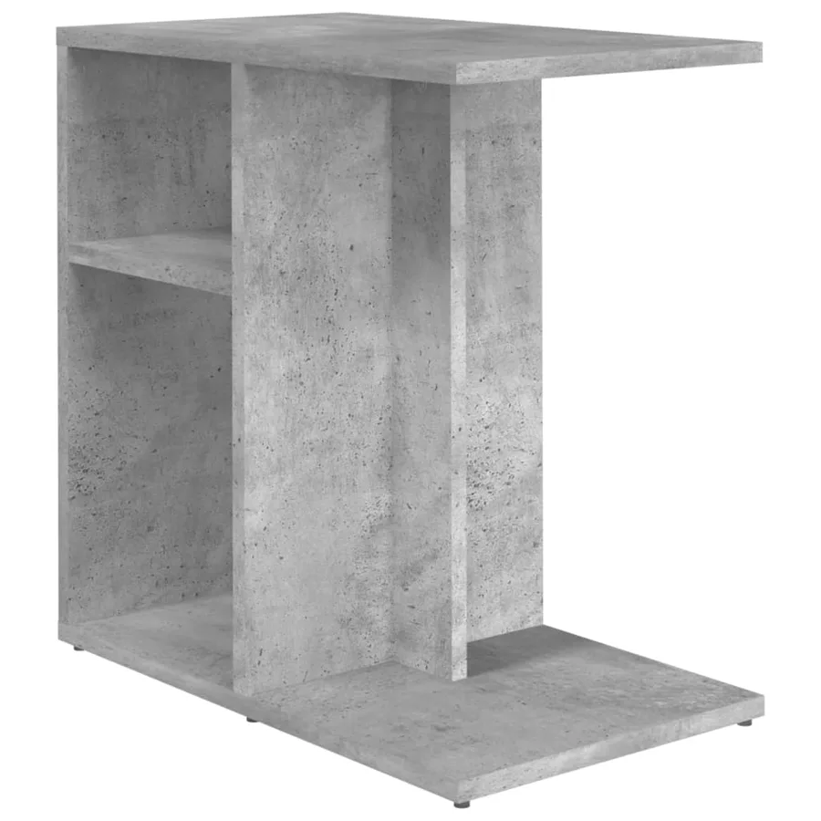 Table d'appoint Gris béton 50x30x50 cm Bois d’ingénierie - 2