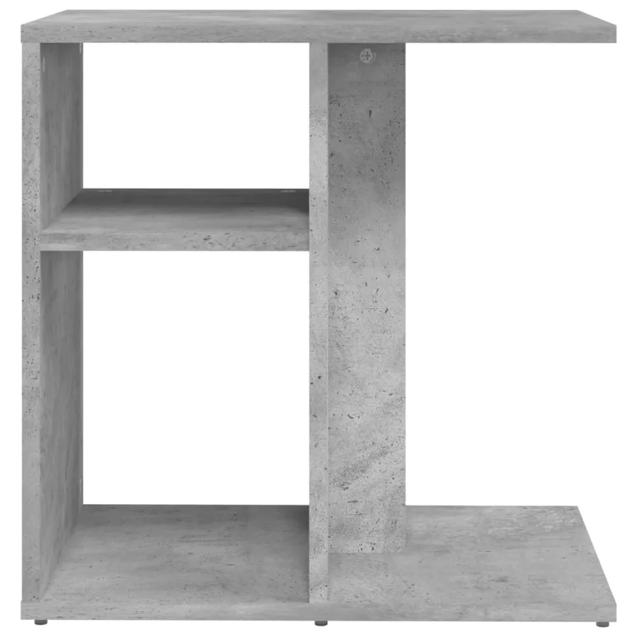 Table d'appoint Gris béton 50x30x50 cm Bois d’ingénierie - 5