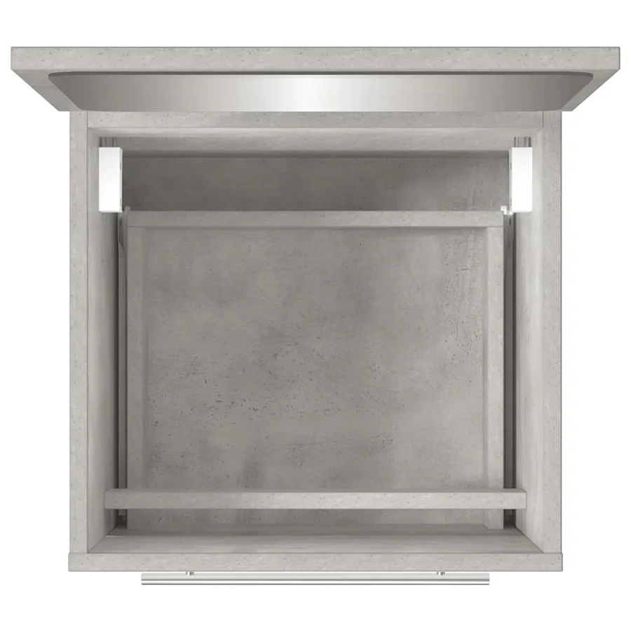 Armoire de salle de bain avec miroir Gris béton 41x38,5x48 cm - 8