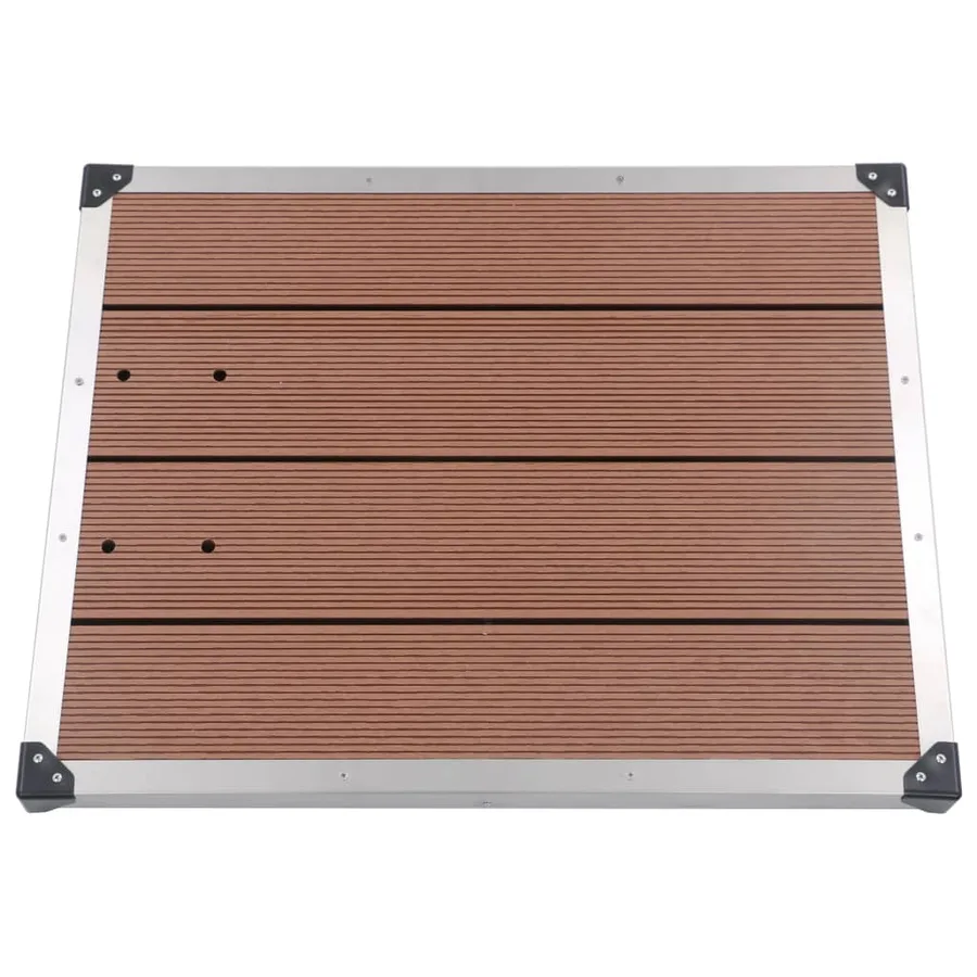 Douche de jardin avec base marron 230 cm Acier inoxydable - 12
