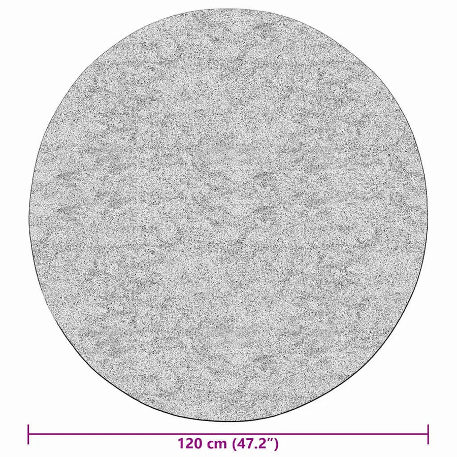 Tapis lavable φ120 cm gris - 6