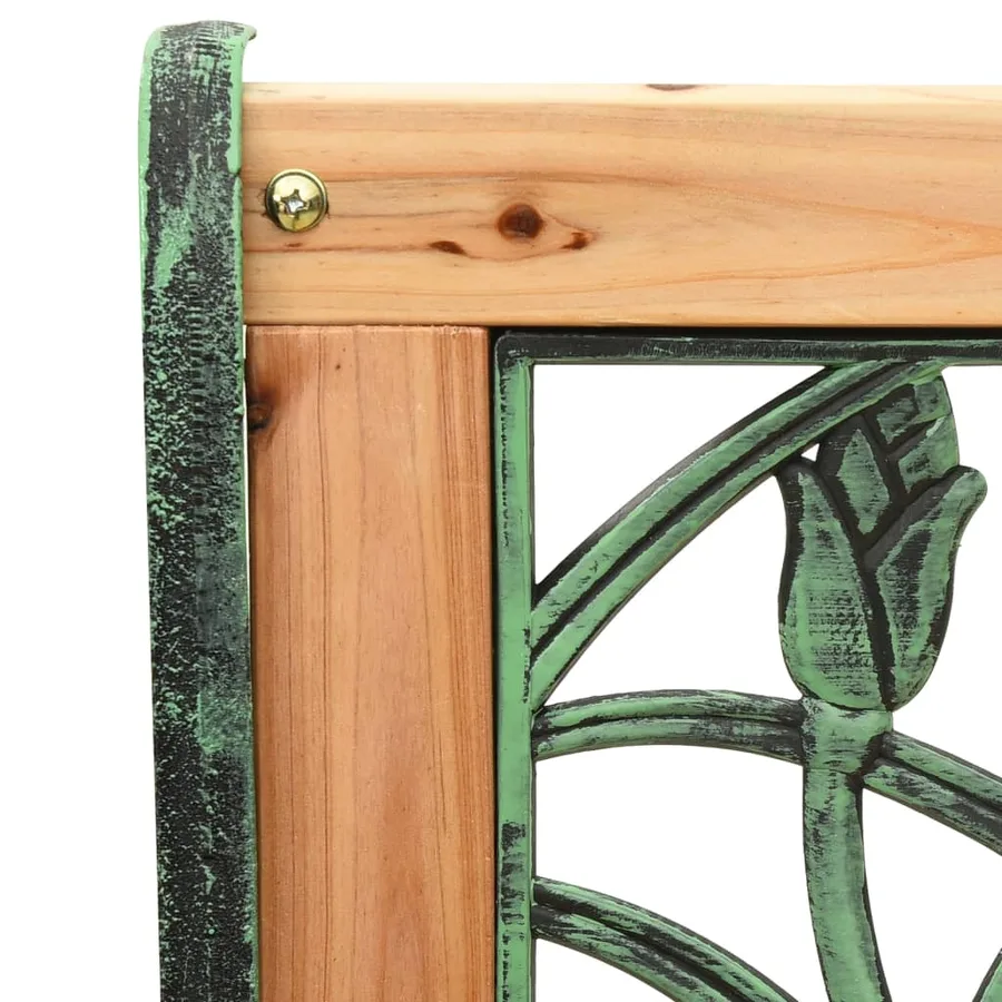 Banc de jardin 122 cm fonte et bois de sapin massif - 5