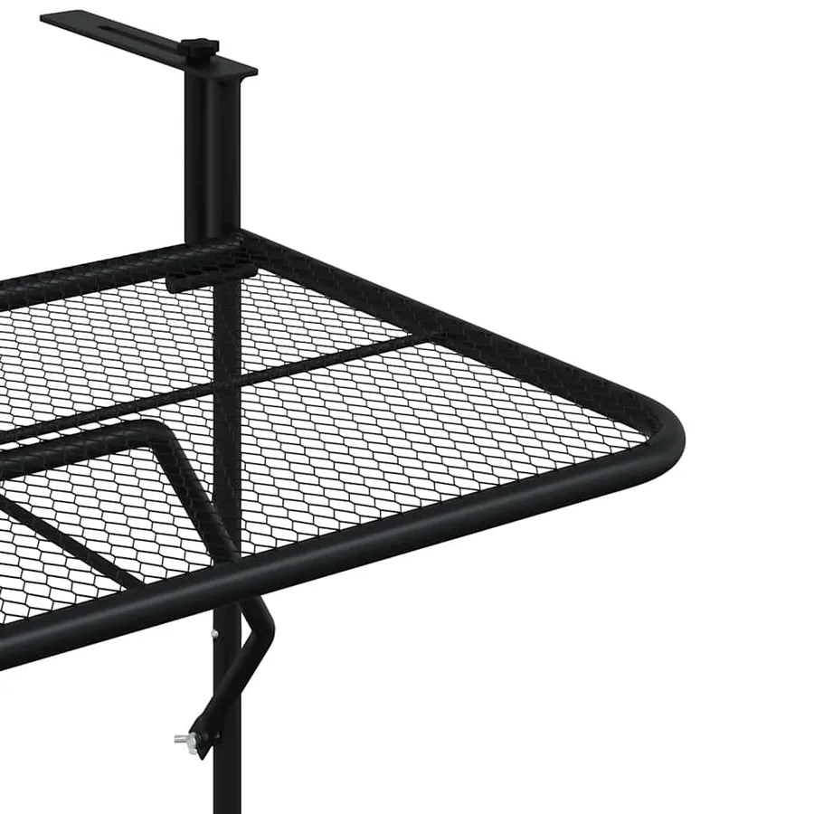 Table de balcon Noir 60x40 cm Acier - 10