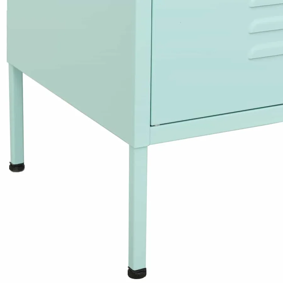 Armoire de rangement Vert menthe 80x35x101,5 cm Acier - 6