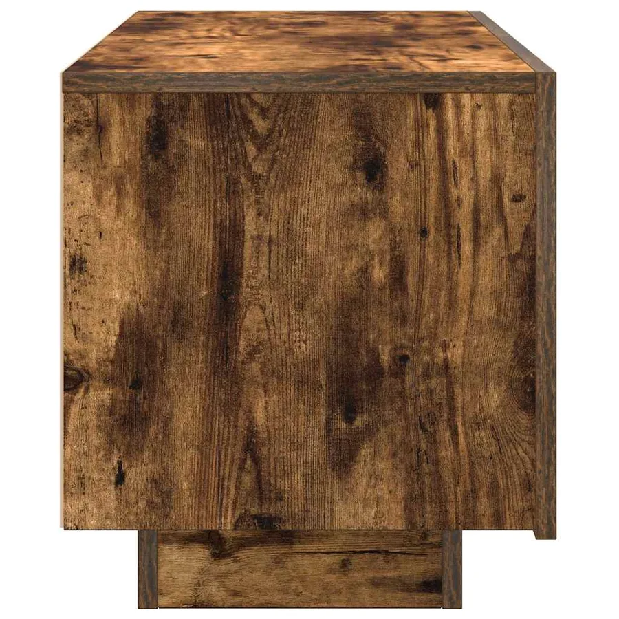 Meuble TV Chêne fumé 100x35x40 cm Bois d'ingénierie - 6