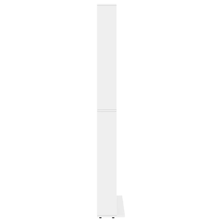 Armoire à CD Blanc 102x23x177,5 cm Bois d'ingénierie - 4