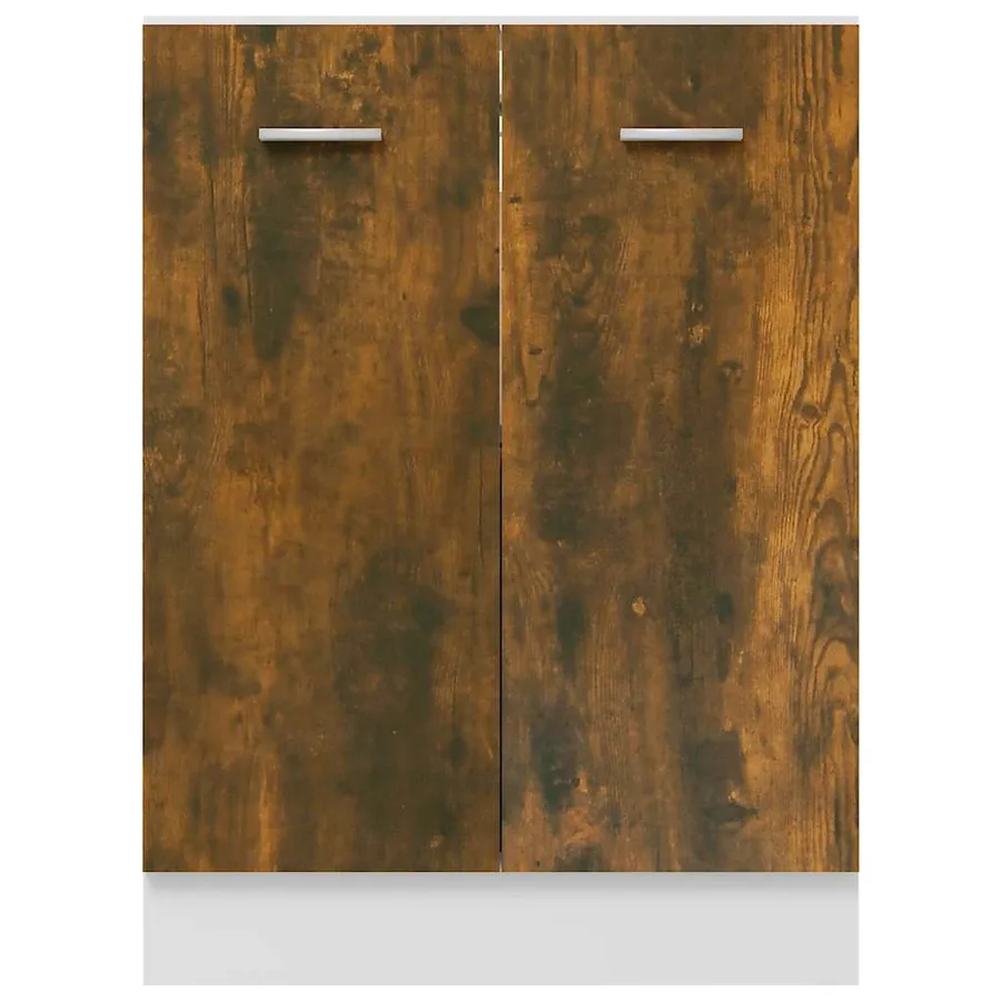Meuble bas "Lyon" Chêne fumé 60 x 46 x 81,5 cm Bois d'ingénierie - 5