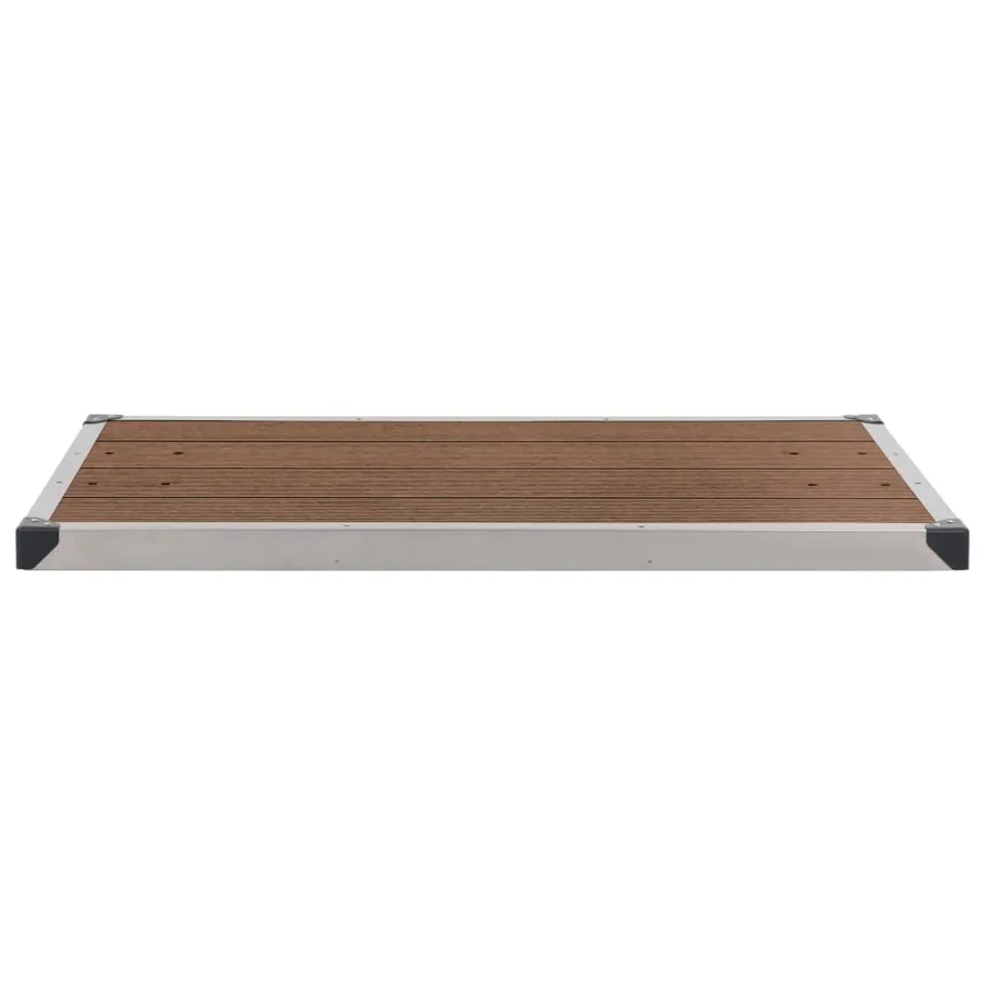 Douche de jardin avec base marron 230 cm Acier inoxydable - 12