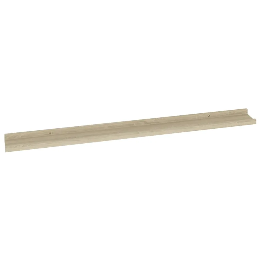 Étagères murales 2 pcs chêne sonoma 100x9x3 cm - 5