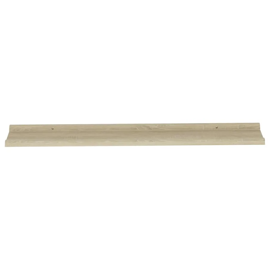 Étagères murales 2 pcs chêne sonoma 100x9x3 cm - 6