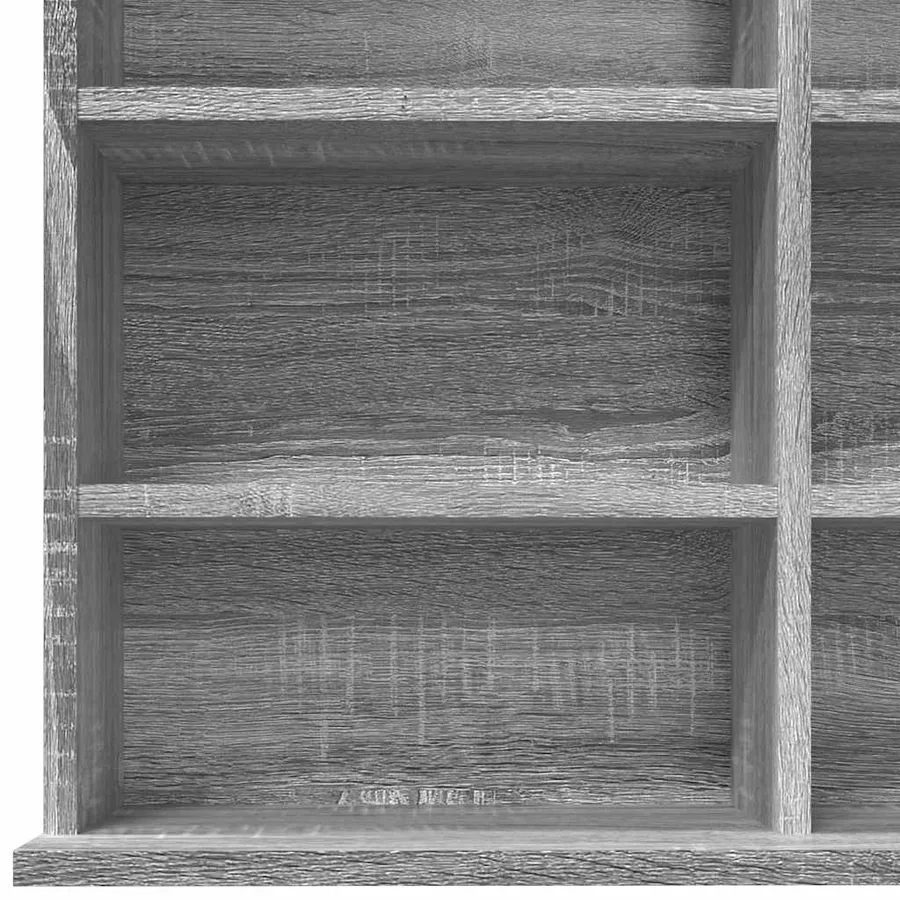 Armoire à CD Sonoma gris 102x23x177,5 cm Bois d'ingénierie - 8