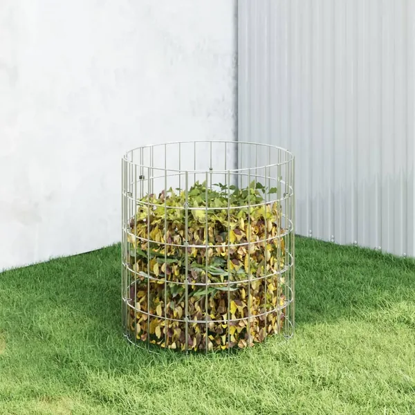 Composteur de jardin Ø50x50 cm Acier galvanisé