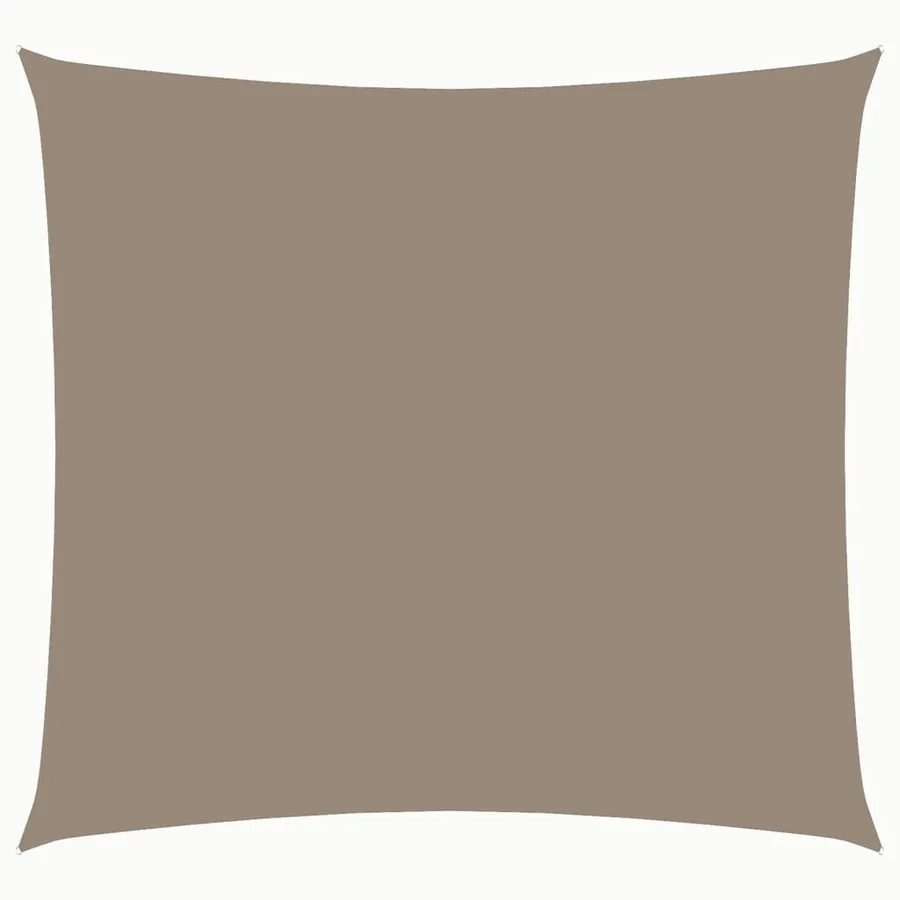 Voile de parasol tissu oxford carré 2,5x2,5 m taupe - 2