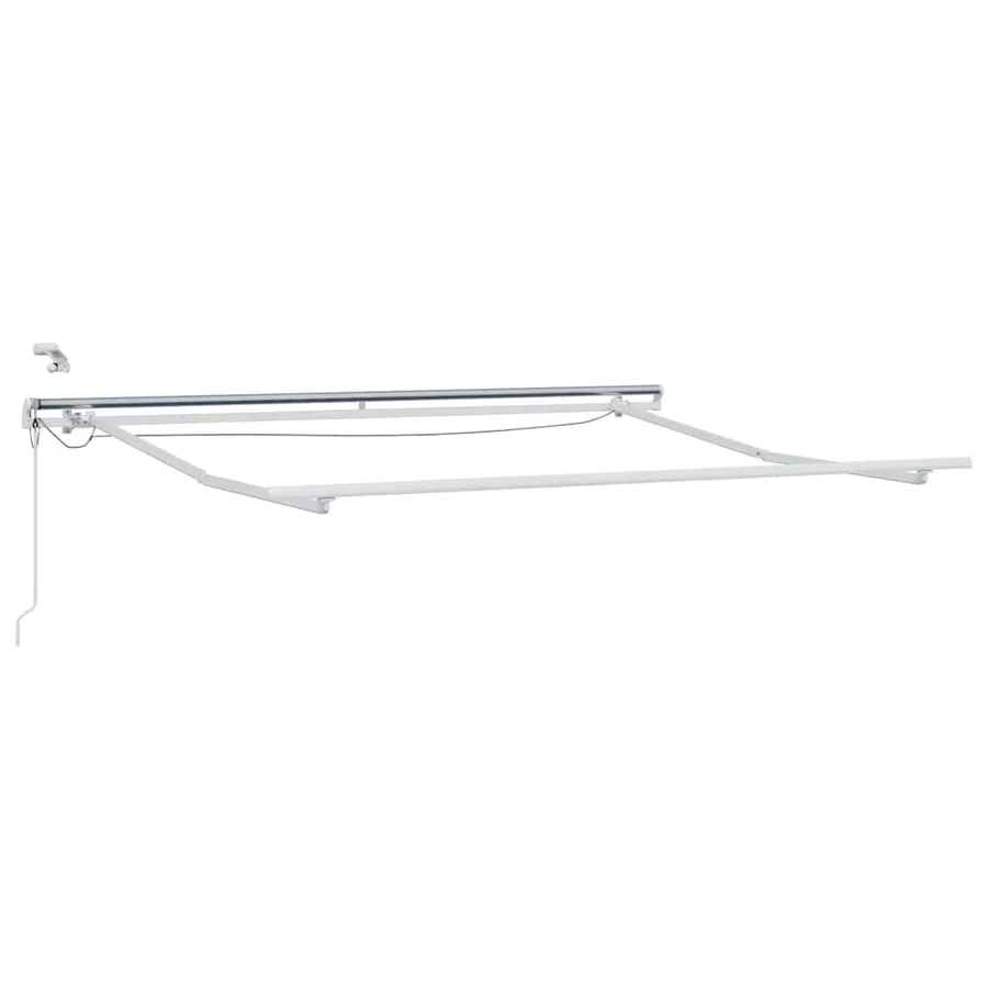 Cadre d'auvent Blanc 350 x 250 cm Aluminium - 2
