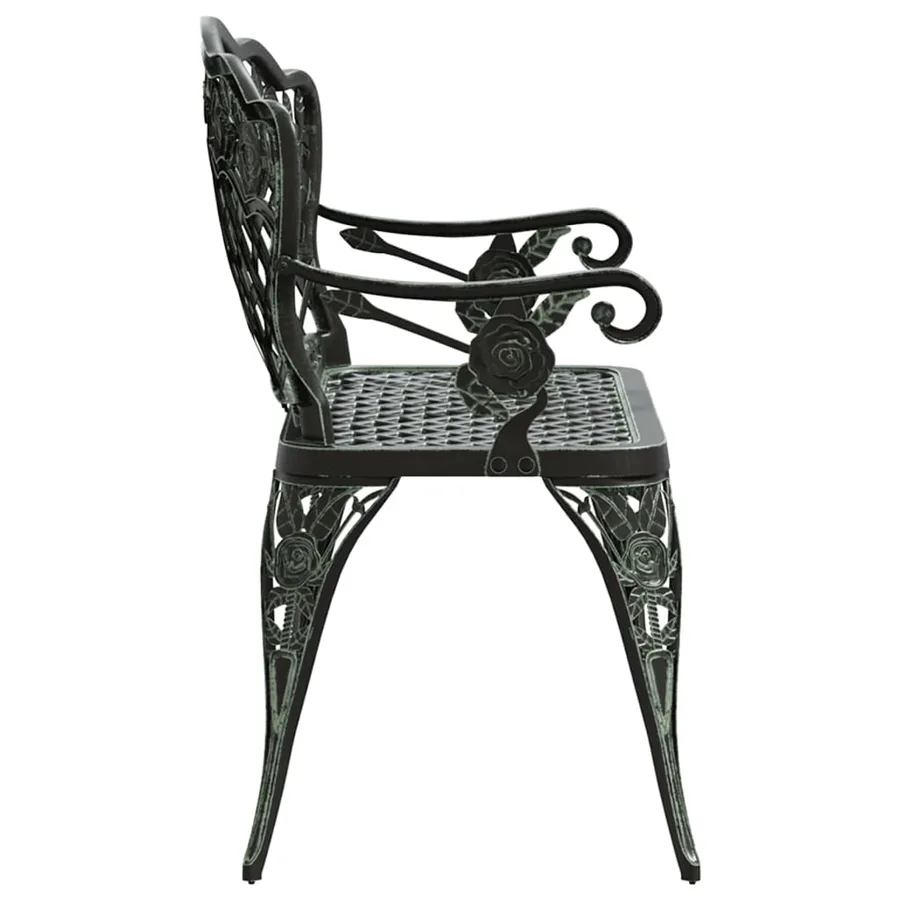 Banc de jardin 108 cm Aluminium coulé Vert - 4