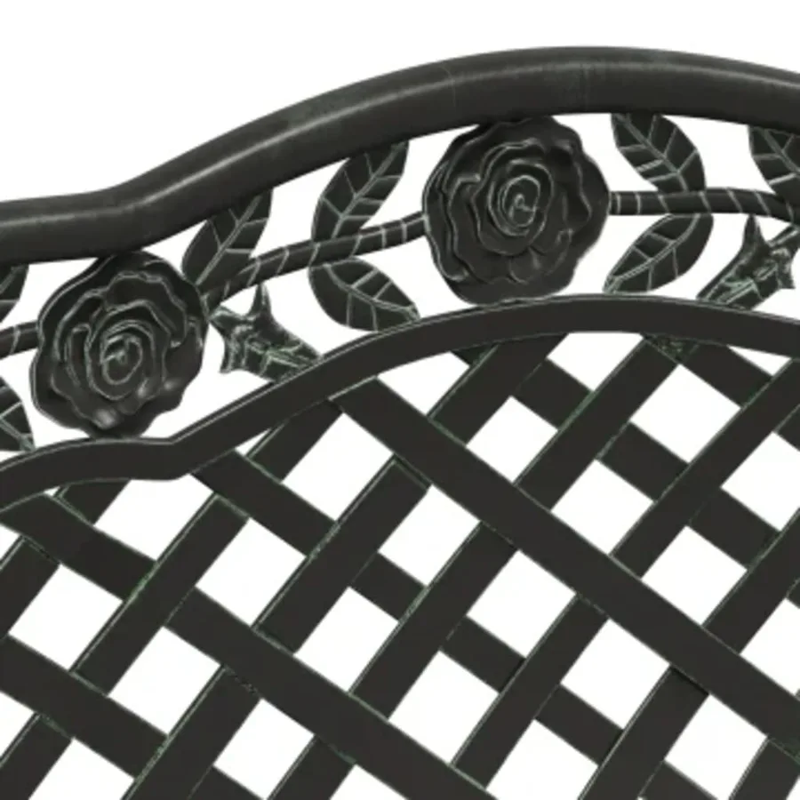 Banc de jardin 108 cm Aluminium coulé Vert - 6