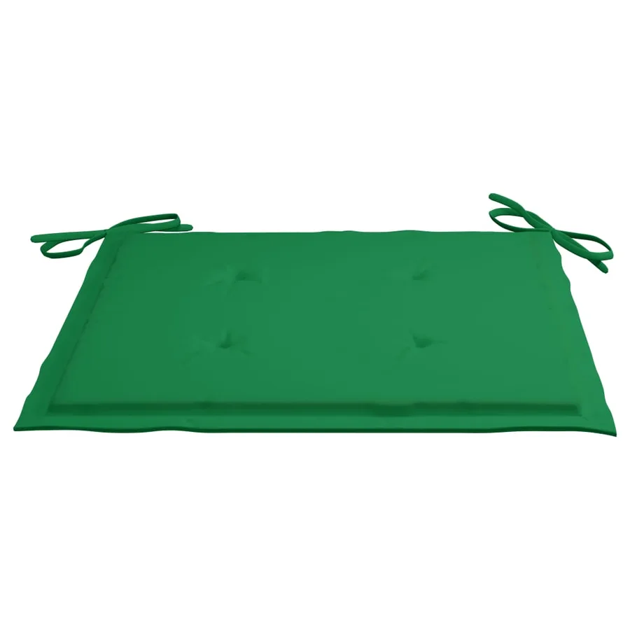Chaises de jardin empilables avec coussins lot de 4 Teck solide - 39