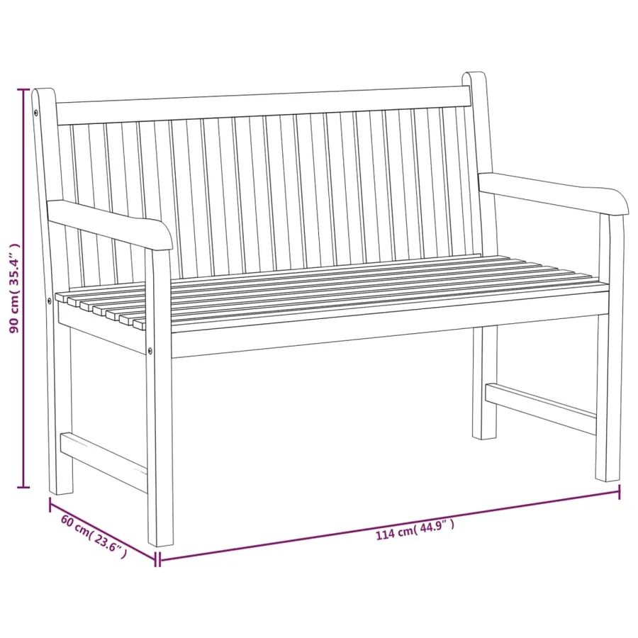 Ensemble à manger de jardin 5pcs Bois de teck massif - 13