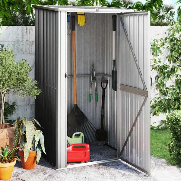 Abri de jardin Anthracite 118,5x97x209,5 cm Acier galvanisé