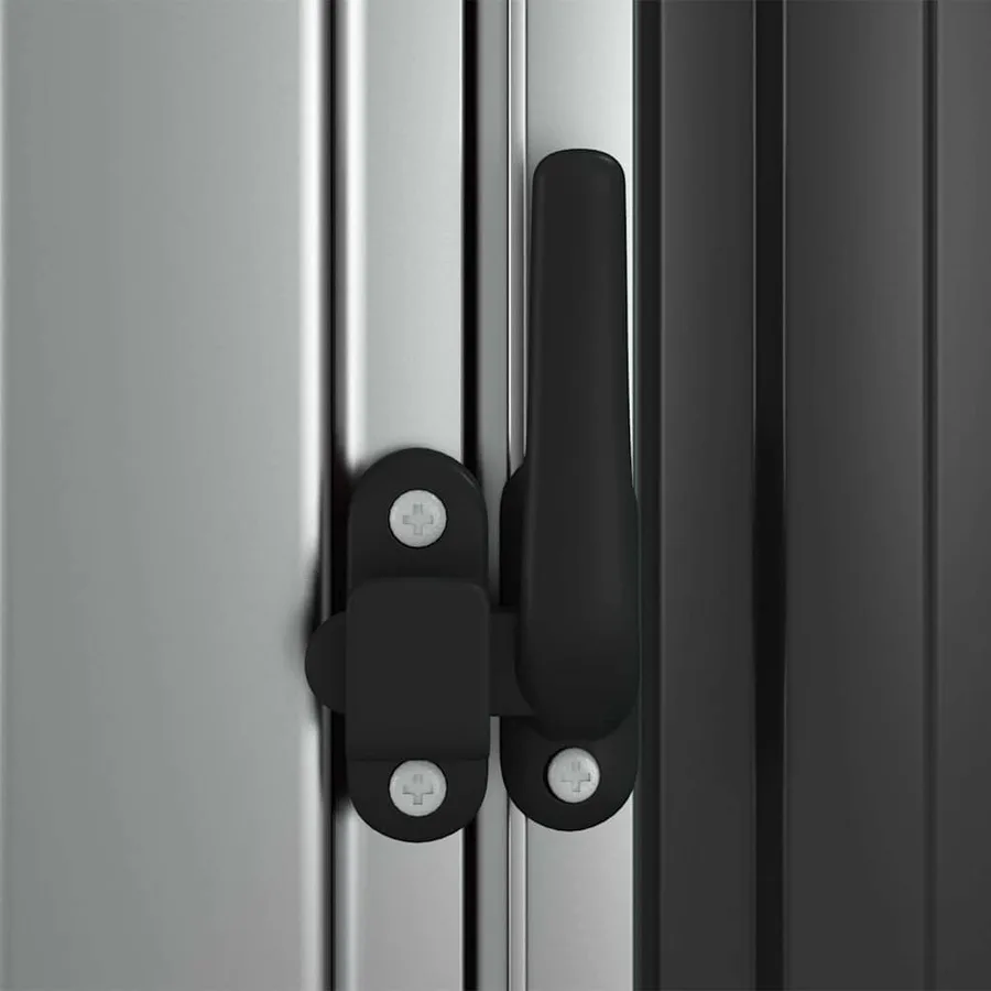 Abri de jardin Anthracite 118,5x97x209,5 cm Acier galvanisé - 6