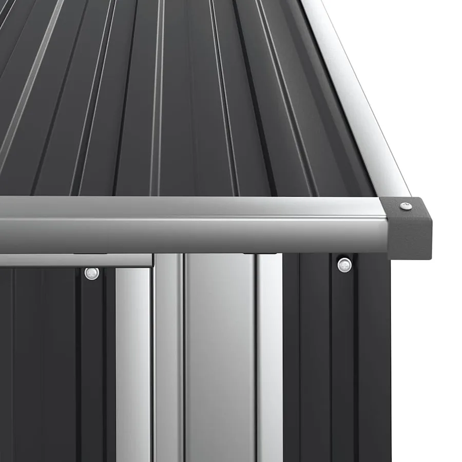 Abri de jardin Anthracite 118,5x97x209,5 cm Acier galvanisé - 7