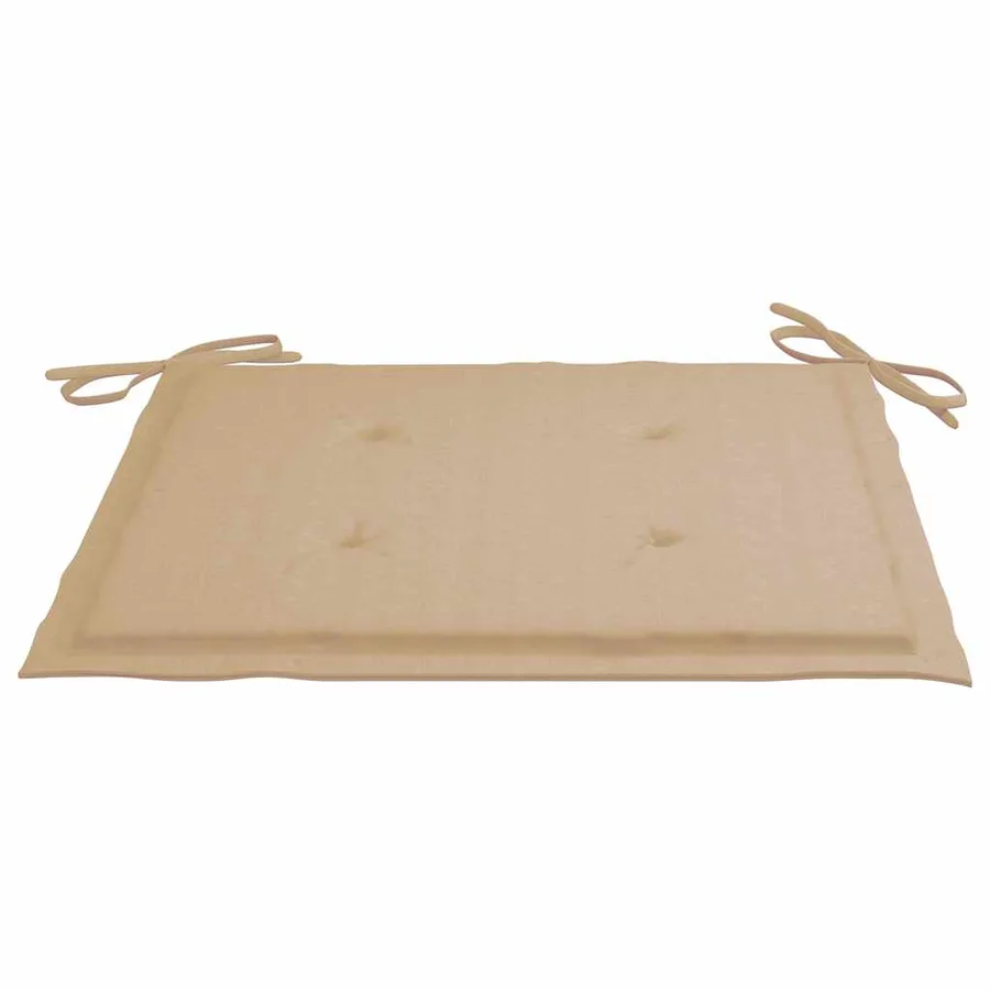 Chaises de jardin empilables avec coussins lot de 8 Teck solide - 11