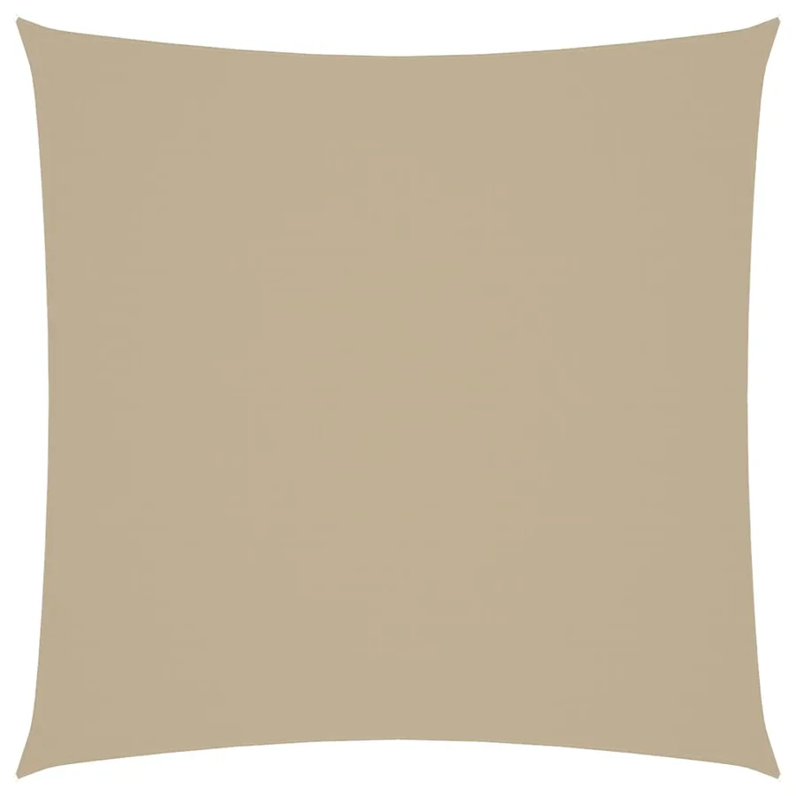Voile de parasol tissu oxford carré 3x3 m beige - 2