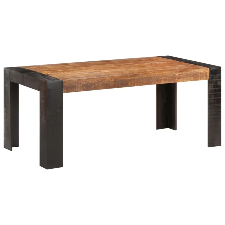 Table de salle à manger 180x90x76 cm Bois de manguier massif - 8
