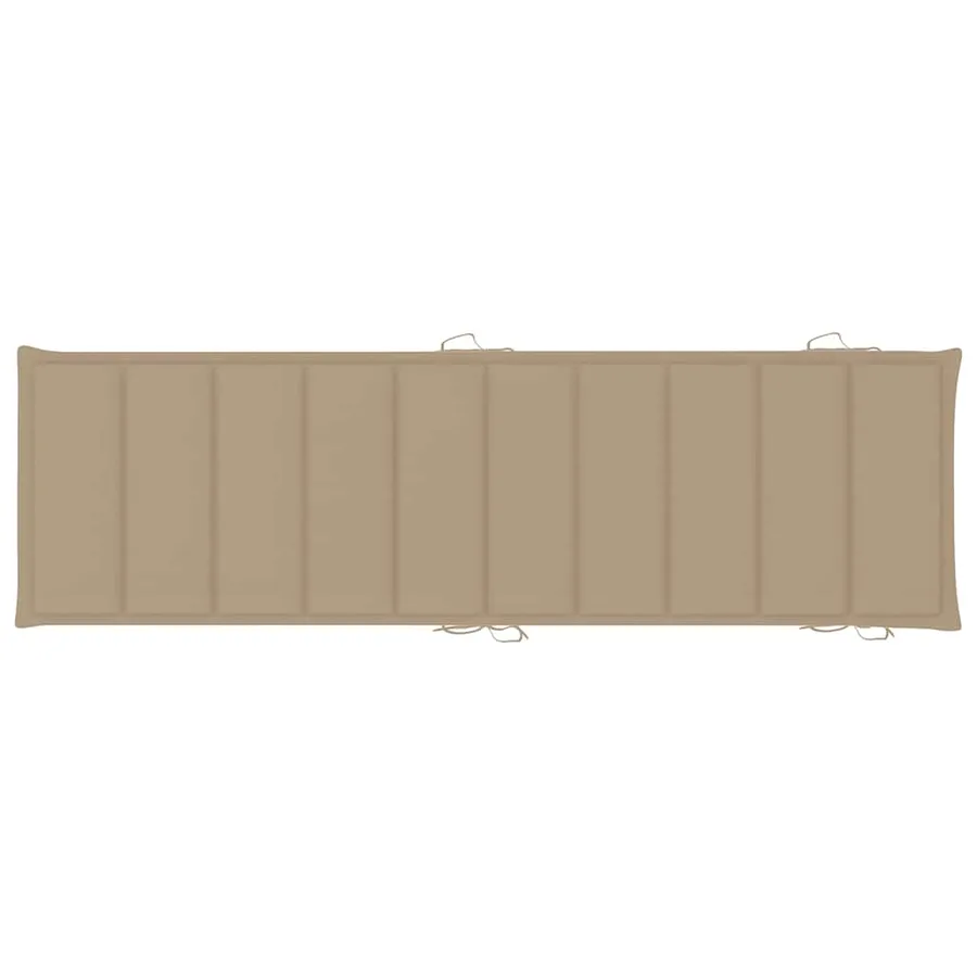 Chaise longue de jardin avec coussin Bois d'acacia solide - 11